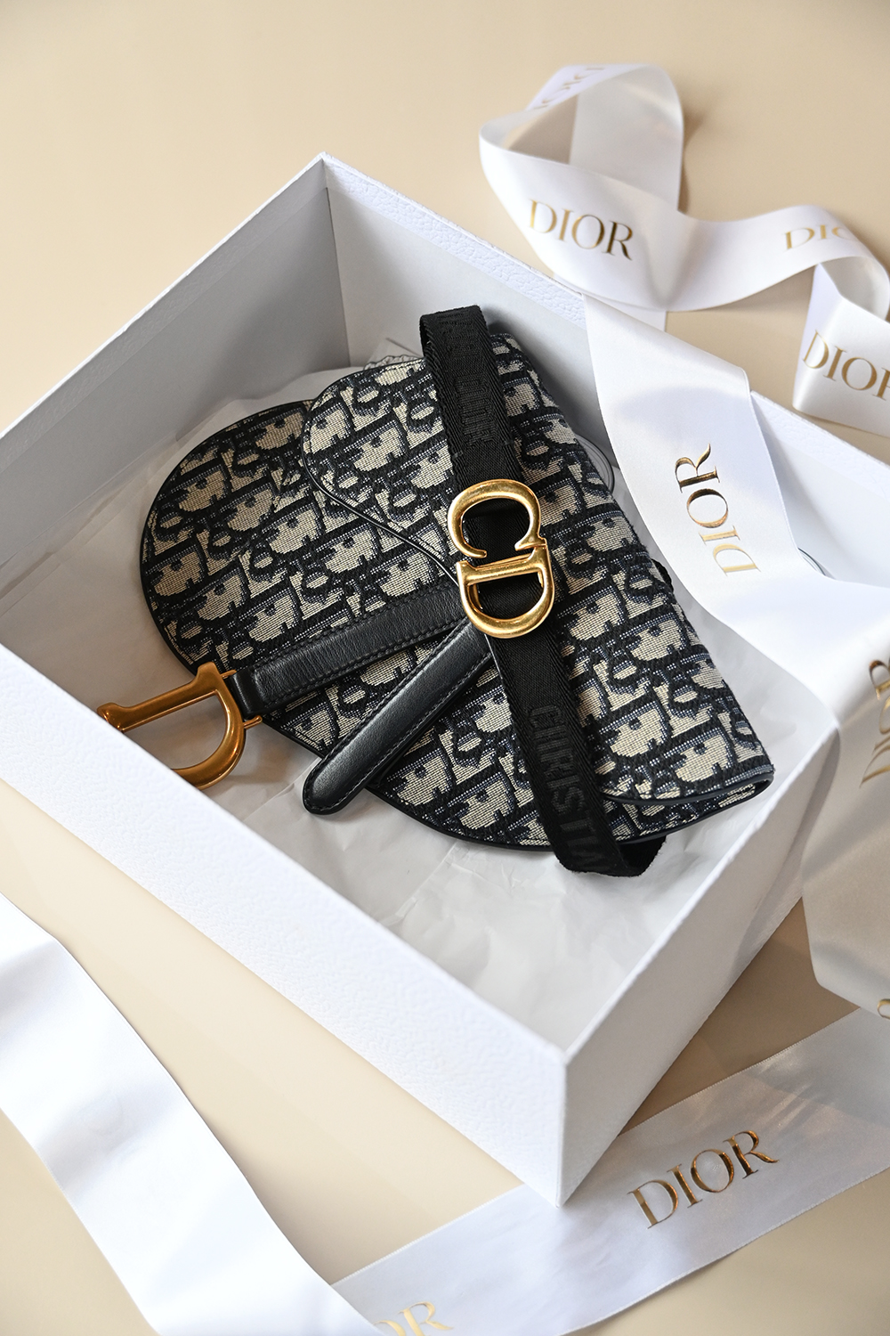 Dior Saddle Belt Bag | blue